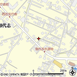 熊本県合志市御代志1665-11周辺の地図