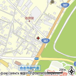 熊本県合志市御代志1603-13周辺の地図