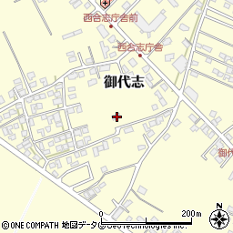 熊本県合志市御代志1852-2周辺の地図