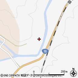 大分県佐伯市直川大字仁田原224周辺の地図