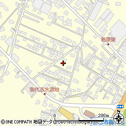 熊本県合志市御代志1665-15周辺の地図