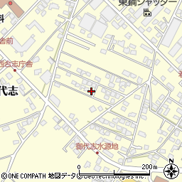 熊本県合志市御代志1665-117周辺の地図