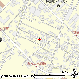 熊本県合志市御代志1665-120周辺の地図