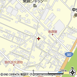 熊本県合志市御代志1665-23周辺の地図