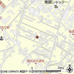 熊本県合志市御代志1665-118周辺の地図