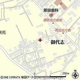 熊本県合志市御代志1860-5周辺の地図