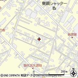 熊本県合志市御代志1665-105周辺の地図