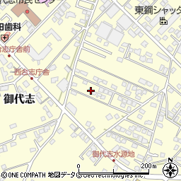 熊本県合志市御代志1665-151周辺の地図