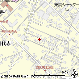 熊本県合志市御代志1665-112周辺の地図