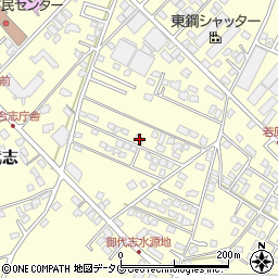 熊本県合志市御代志1665-108周辺の地図