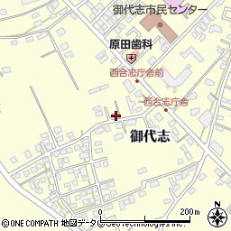 熊本県合志市御代志2034-13周辺の地図