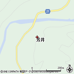 高知県幡多郡三原村芳井周辺の地図