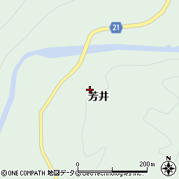 高知県三原村（幡多郡）芳井周辺の地図