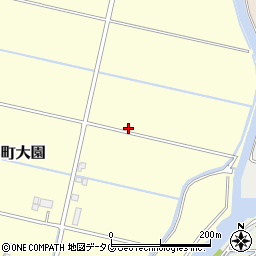 熊本県玉名市横島町大園457周辺の地図