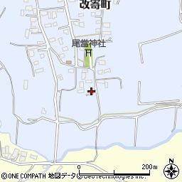 熊本県熊本市北区改寄町2524周辺の地図