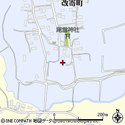 熊本県熊本市北区改寄町2525周辺の地図
