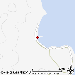 長崎県南松浦郡新上五島町間伏郷417周辺の地図