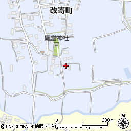 熊本県熊本市北区改寄町2529周辺の地図