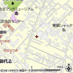 熊本県合志市御代志1662-43周辺の地図