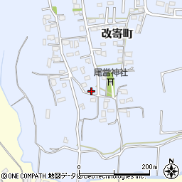 熊本県熊本市北区改寄町2494周辺の地図