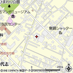 熊本県合志市御代志1656-17周辺の地図