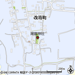 熊本県熊本市北区改寄町2542周辺の地図