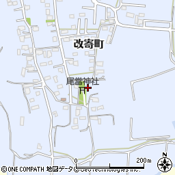 熊本県熊本市北区改寄町2541周辺の地図