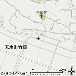 熊本県玉名市天水町竹崎261周辺の地図