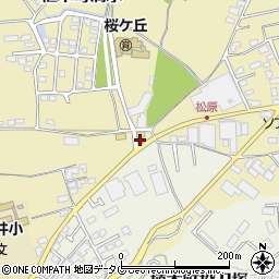 熊本県熊本市北区植木町滴水175周辺の地図