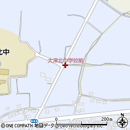 大津北中学校前周辺の地図