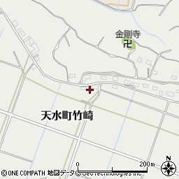 熊本県玉名市天水町竹崎869周辺の地図