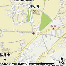 ファミリーマート植木滴水店周辺の地図
