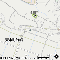 熊本県玉名市天水町竹崎854周辺の地図