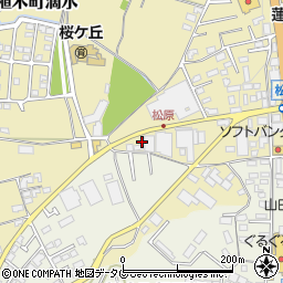 熊本県熊本市北区植木町滴水172周辺の地図