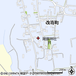 熊本県熊本市北区改寄町2491周辺の地図
