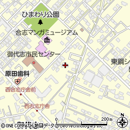 熊本県合志市御代志1661-203周辺の地図