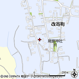 熊本県熊本市北区改寄町2496周辺の地図