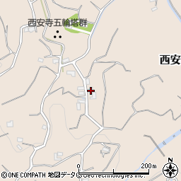 熊本県玉名郡玉東町西安寺1199周辺の地図