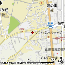 熊本県熊本市北区植木町滴水142周辺の地図