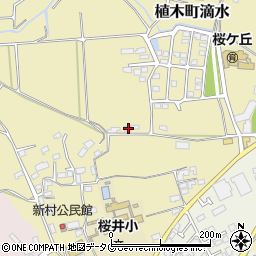 熊本県熊本市北区植木町滴水197周辺の地図