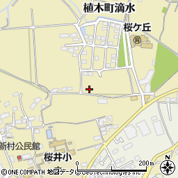 熊本県熊本市北区植木町滴水207周辺の地図