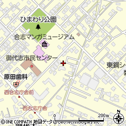 熊本県合志市御代志1661-318周辺の地図