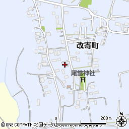 熊本県熊本市北区改寄町2490-2周辺の地図