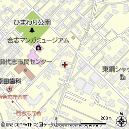 熊本県合志市御代志1661-327周辺の地図