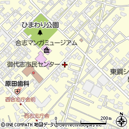 熊本県合志市御代志1661-122周辺の地図
