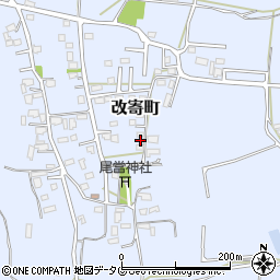 熊本県熊本市北区改寄町2474周辺の地図