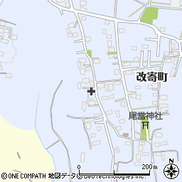 熊本県熊本市北区改寄町2500周辺の地図