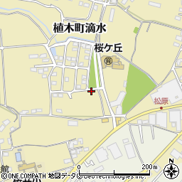 熊本県熊本市北区植木町滴水205-4周辺の地図