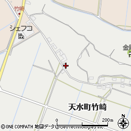 熊本県玉名市天水町竹崎760-1周辺の地図