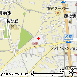 熊本県熊本市北区植木町滴水170-1周辺の地図